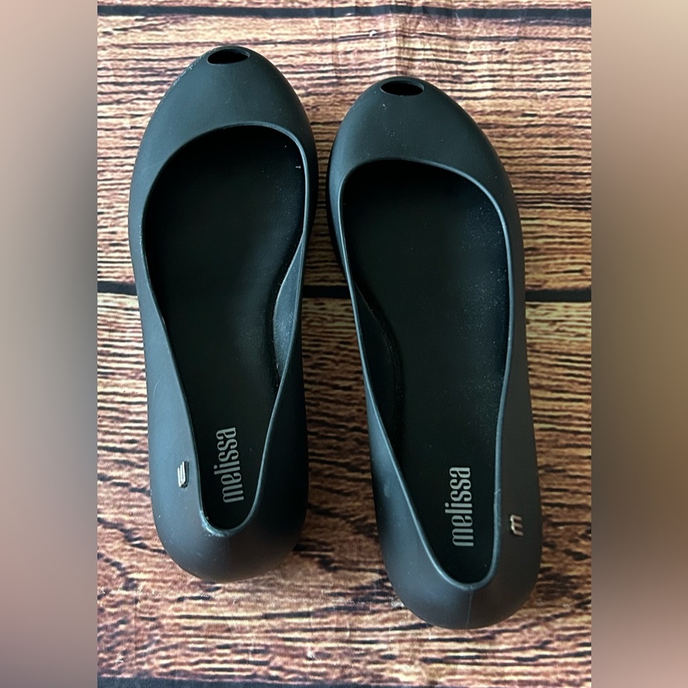 Melissa Ultragirl Basic II ballet flats Black Rubber Size 8‎ - Picture 4 of 8